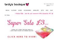 Birdys-boutique Uk 10% Off Coupon Codes May 2024