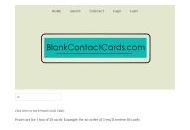 Blankcontactcards 25% Off Coupon Codes May 2024