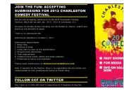 Charlestoncomedyfestival 20% Off Coupon Codes May 2024