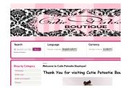 Cutie-patootie-boutique Coupon Codes May 2022