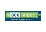 1800 Specs 25% Off Coupon Codes May 2024