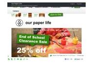 Ourpaperlife Coupon Codes April 2024