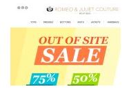 Romeoandjulietcouture 50% Off Coupon Codes May 2024