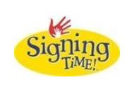 Signing Time Coupon Codes October 2022